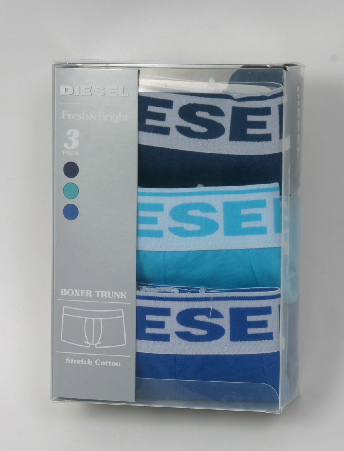 DIESEL 3er Pack Boxershorts Stretch Baumwolle mit Logo SB5l GAFN 04