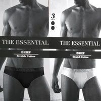 DIESEL 3er Pack Brief Slips Stretch Baumwolle mit Logo SFFP JADN 01