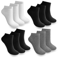 Sneacker Socken Freizeit Socken Baumwolle Weiss Schwarz Gemischt