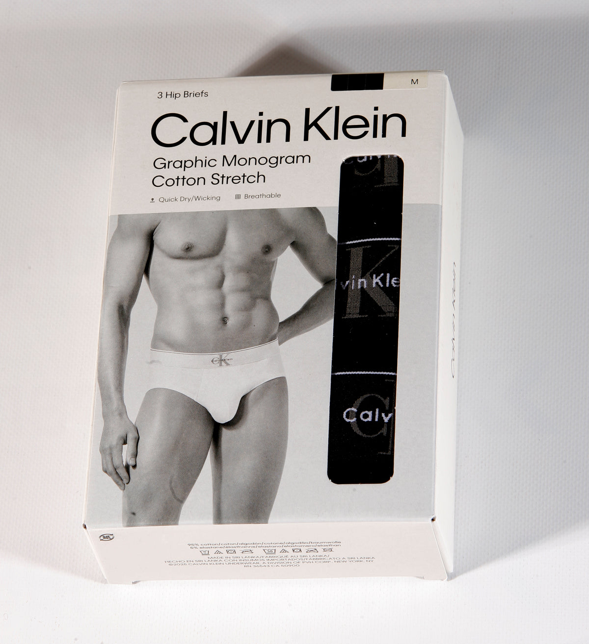 3 Pack CALVIN KLEIN Slips Cotton Stretch Briefs Baumwolle LV00NB4471 UB1 Schwarz