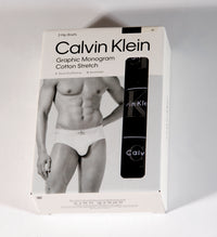 3 Pack CALVIN KLEIN Slips Cotton Stretch Briefs Baumwolle LV00NB4471 UB1 Schwarz
