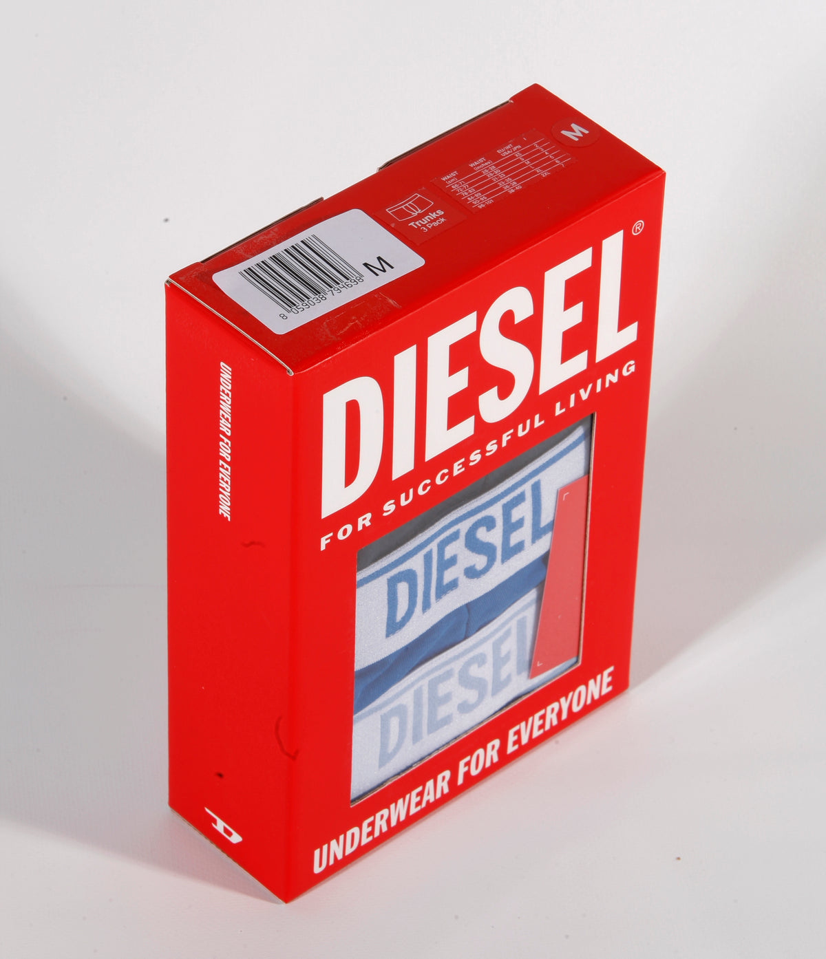 3er Pack DIESEL Boxershorts Cotton Stretch Trunk Baumwolle 00SAB2 UMBX 0SFAC