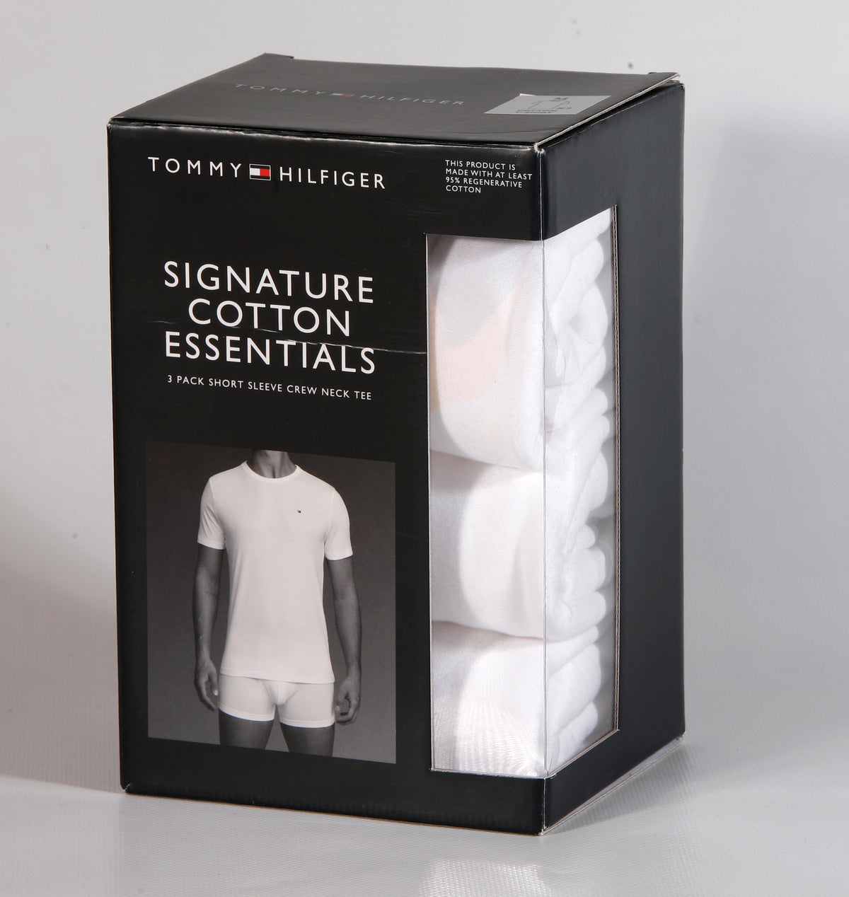 TOMMY HILFIGER Rundhals T-Shirts Kurzarm 100 % Baumwolle UM0UM03379-05E 3er Pack