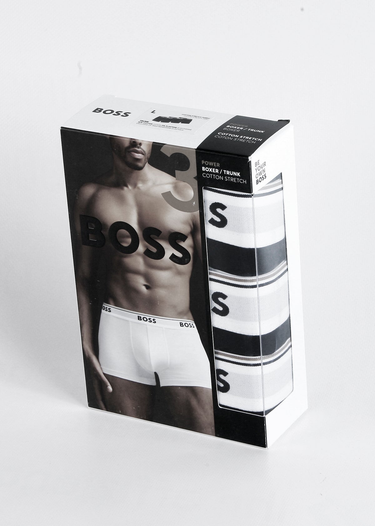 BOSS 3er Pack Boxershorts Cotton Stretch Baumwolle Elasthan 5274-994 Trunk 3P Power