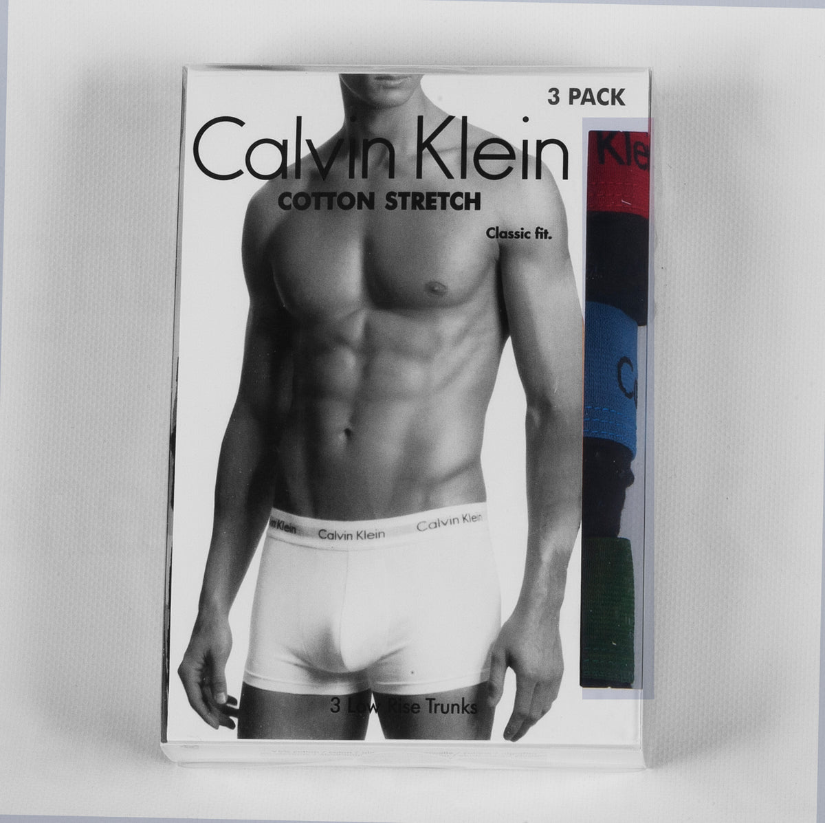 Calvin Klein 3er Pack Strecht Baumwolle Boxershorts Trunk U2664G BZP