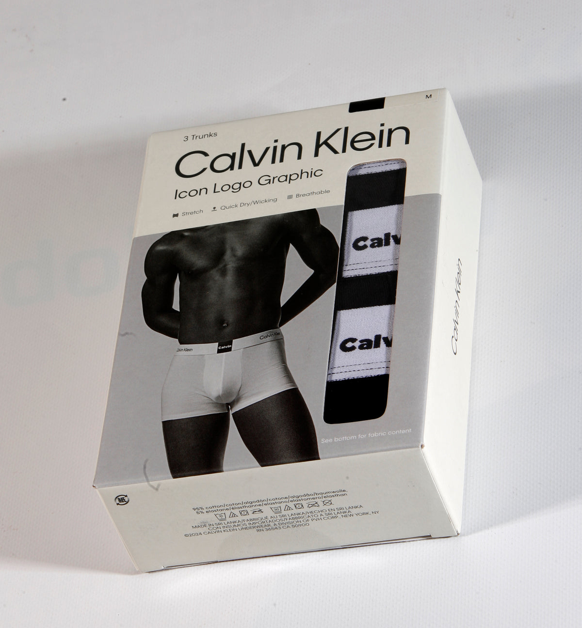 3er Pack CALVIN KLEIN Boxershort Cotton Stretch Baumwolle LV00NB4476-UB1 Schwarz