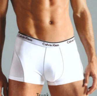 Calvin Klein  Dris Strecht Boxershorts Weiss und Schwarz U9704A
