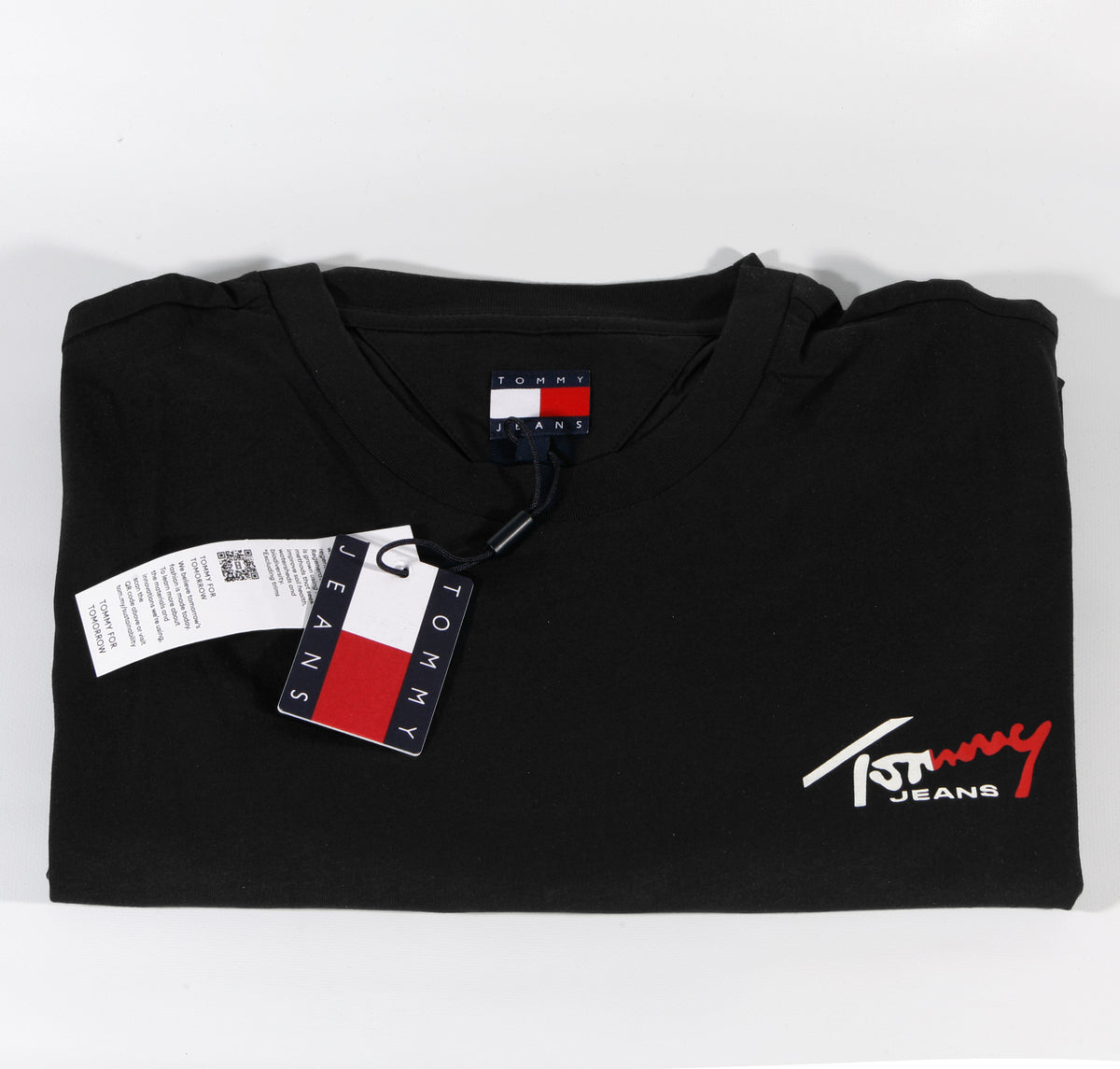 TOMMY HILFIGER T-Shirts Kurzarm Baumwolle TOMMY JEANS DM0DM22538 C1G BDS Schwarz