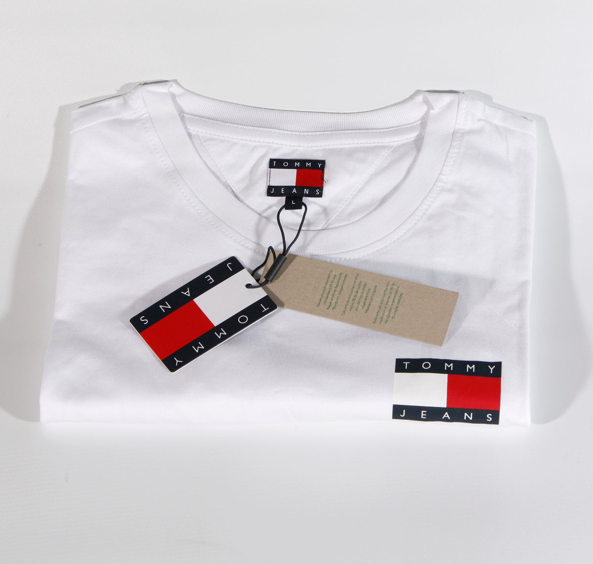 TOMMY HILFIGER T-Shirts Kurzarm Baumwolle TOMMY JEANS DM0DM20740 YBR Weiß