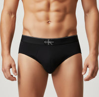 3 Pack CALVIN KLEIN Slips Cotton Stretch Briefs Baumwolle LV00NB4471 UB1 Schwarz