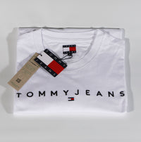TOMMY HILFIGER T-Shirts Kurzarm Baumwolle TOMMY JEANS DM0DM20744 YBR Weiß