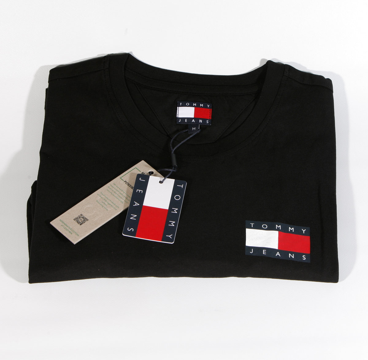 TOMMY HILFIGER T-Shirts Kurzarm Baumwolle TOMMY JEANS DM0DM20740 BDS Schwarz