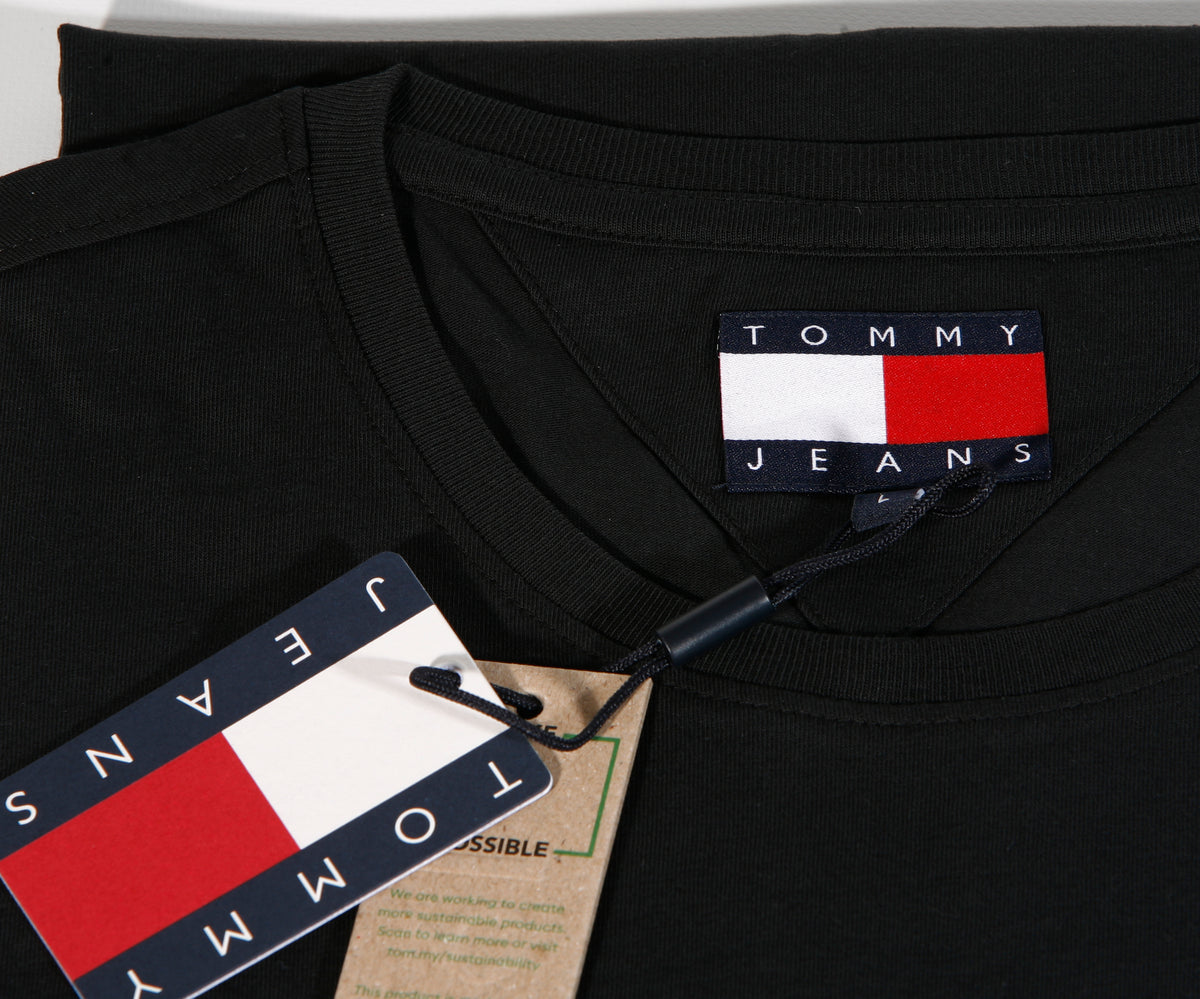TOMMY HILFIGER T-Shirts Kurzarm Baumwolle TOMMY JEANS DM0DM04411_5E9E726 Schwarz