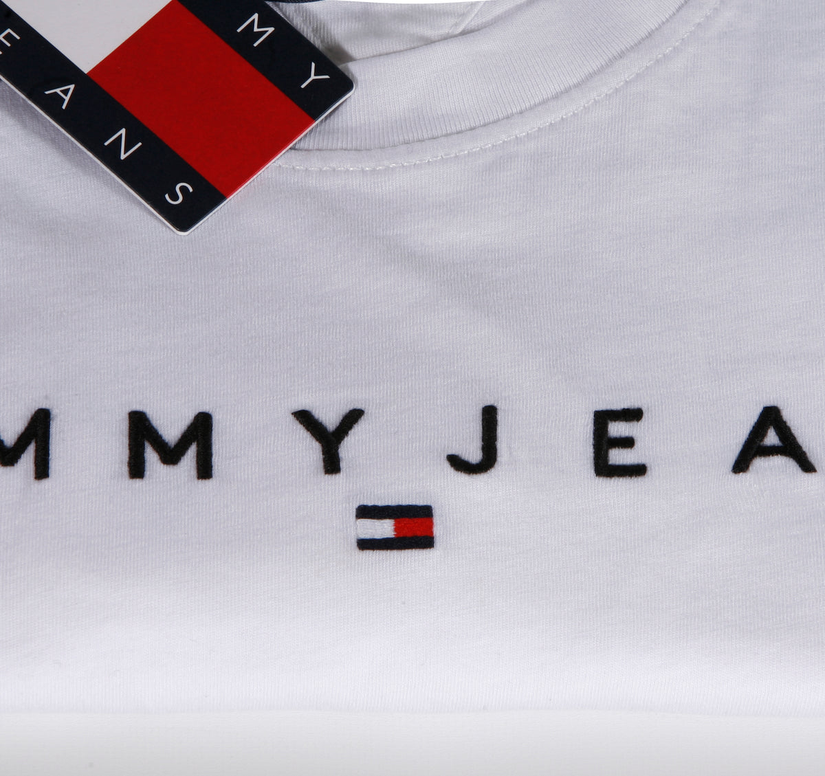TOMMY HILFIGER T-Shirts Kurzarm Baumwolle TOMMY JEANS DM0DM20744 YBR Weiß