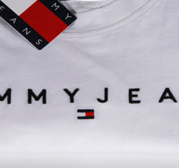 TOMMY HILFIGER T-Shirts Kurzarm Baumwolle TOMMY JEANS DM0DM20744 YBR Weiß