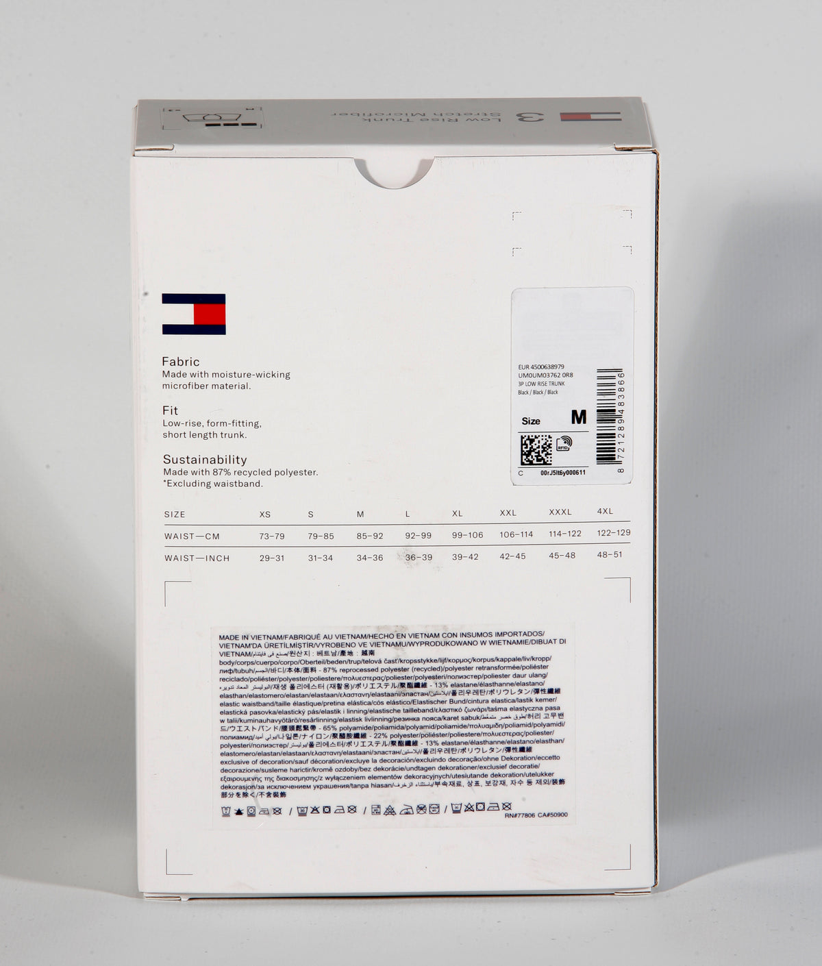 3er Pack TOMMY HILFIGER Boxershorts Low Rise Trunk Microfiber UM0UM03762 0R8