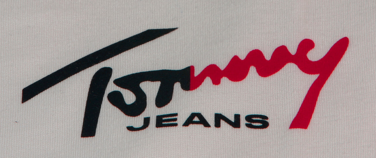TOMMY HILFIGER T-Shirts Kurzarm Baumwolle TOMMY JEANS DM0DM22538 YBH Cremefarben