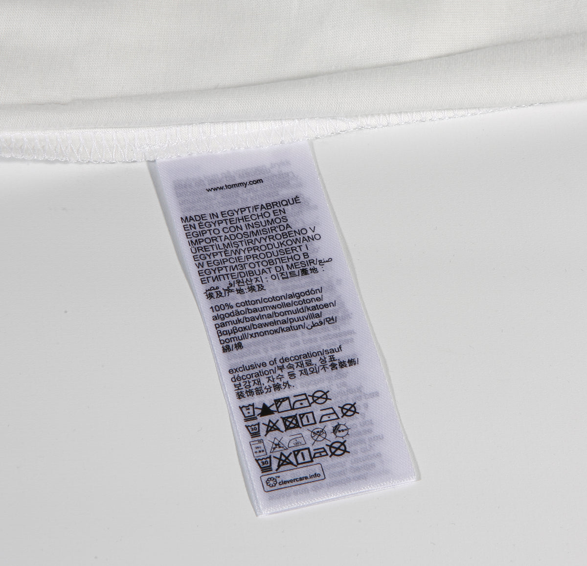 TOMMY HILFIGER T-Shirts Kurzarm Baumwolle TOMMY JEANS DM0DM22538 YBH Cremefarben