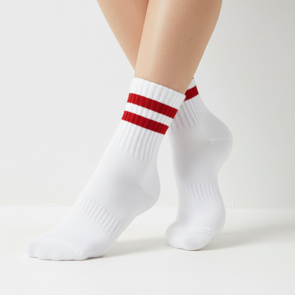 5 bis 50 Paar Sportsocken Herren Damen Tennissocken Baumwolle Weiß