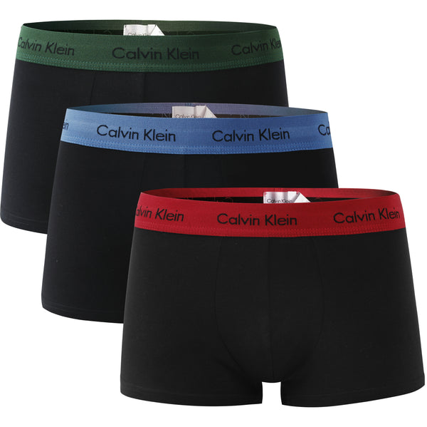 Calvin Klein 3er Pack Strecht Baumwolle Boxershorts Trunk U2664G BZP