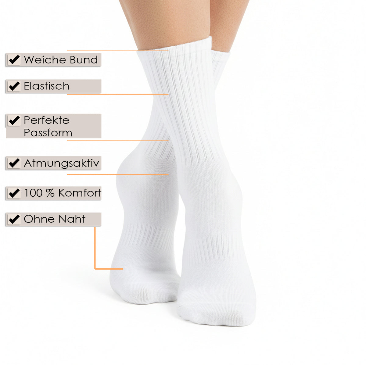 5 bis 50 Paar Tennissocken Sportsocken Herren Damen Premium Baumwolle Socken
