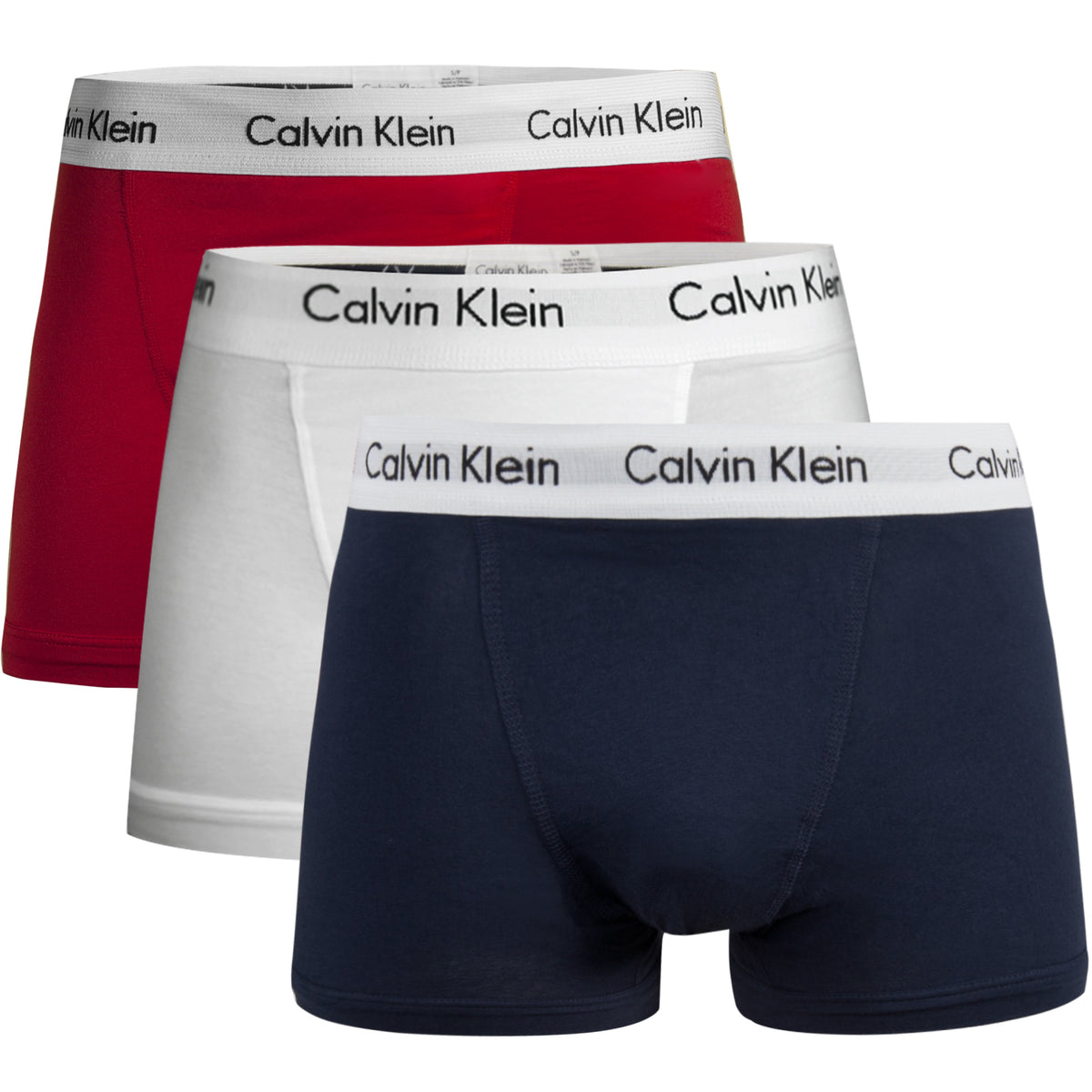Calvin Klein 3er Pack Strecht Baumwolle Boxershorts Trunk U2662 I03