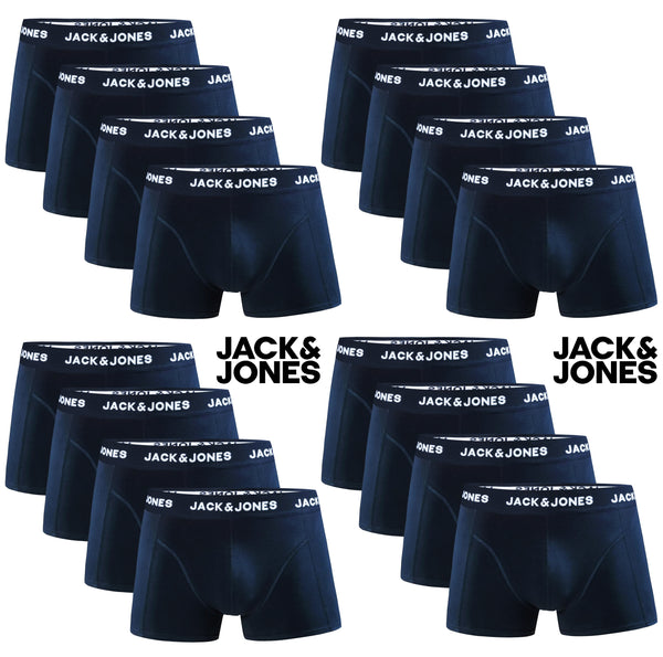 JACK & JONES Boxershorts Baumwolle Unterhose Unterwäsche Paket Boxer Dunkelblau