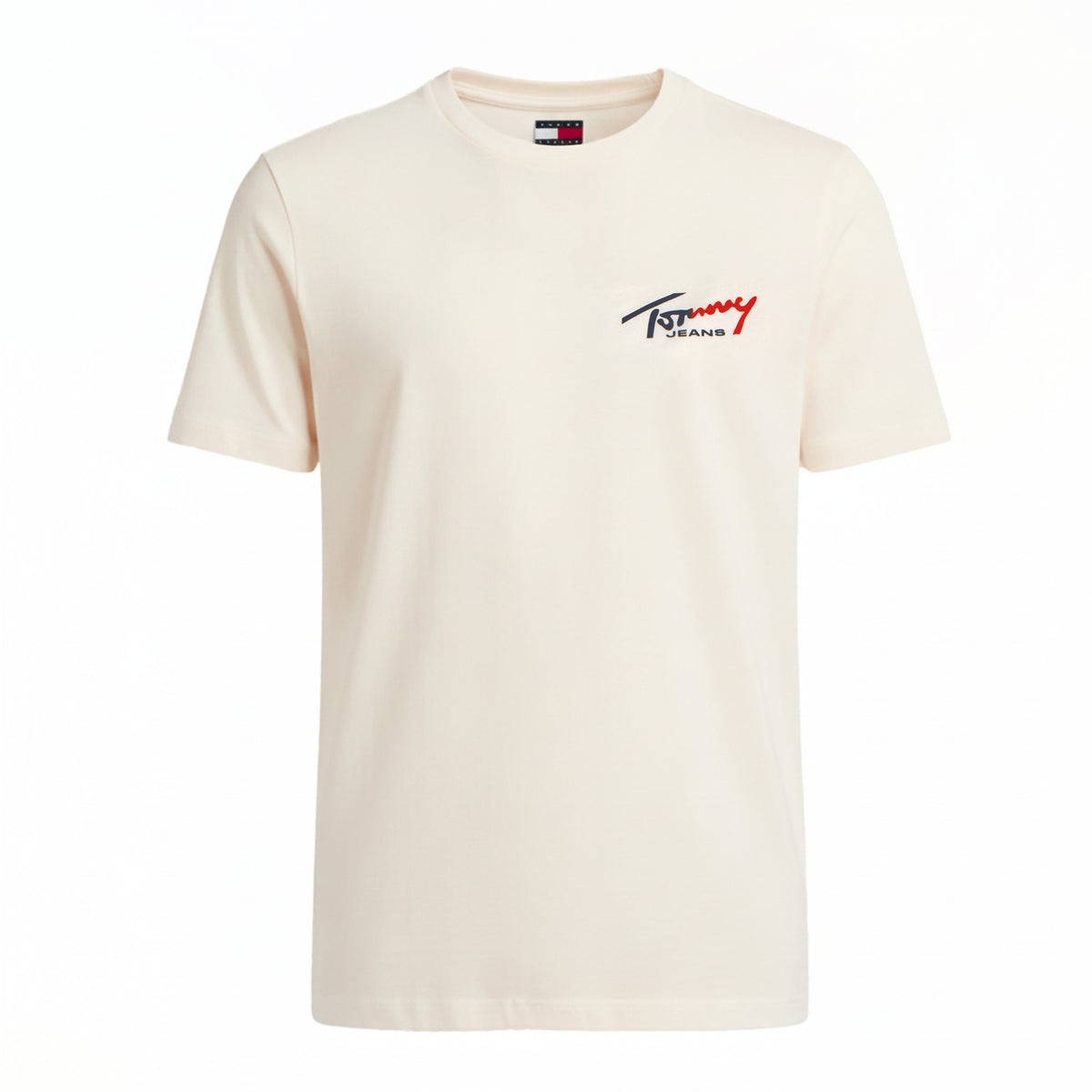 TOMMY HILFIGER T-Shirts Kurzarm Baumwolle TOMMY JEANS DM0DM22538 YBH Cremefarben