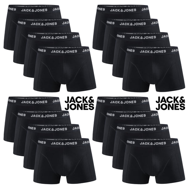 JACK & JONES Boxershorts Baumwolle Unterhose Unterwäsche Paket Boxer Schwarz