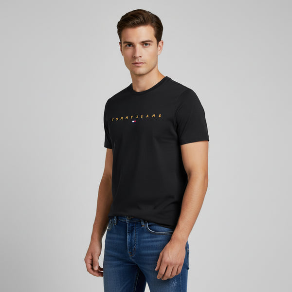 TOMMY HILFIGER T-Shirts Kurzarm Baumwolle TOMMY JEANS DM0DM20744 SEV Black