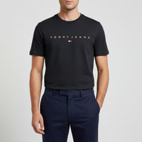 TOMMY HILFIGER T-Shirts Kurzarm Baumwolle TOMMY JEANS DM0DM20744 SEV Black