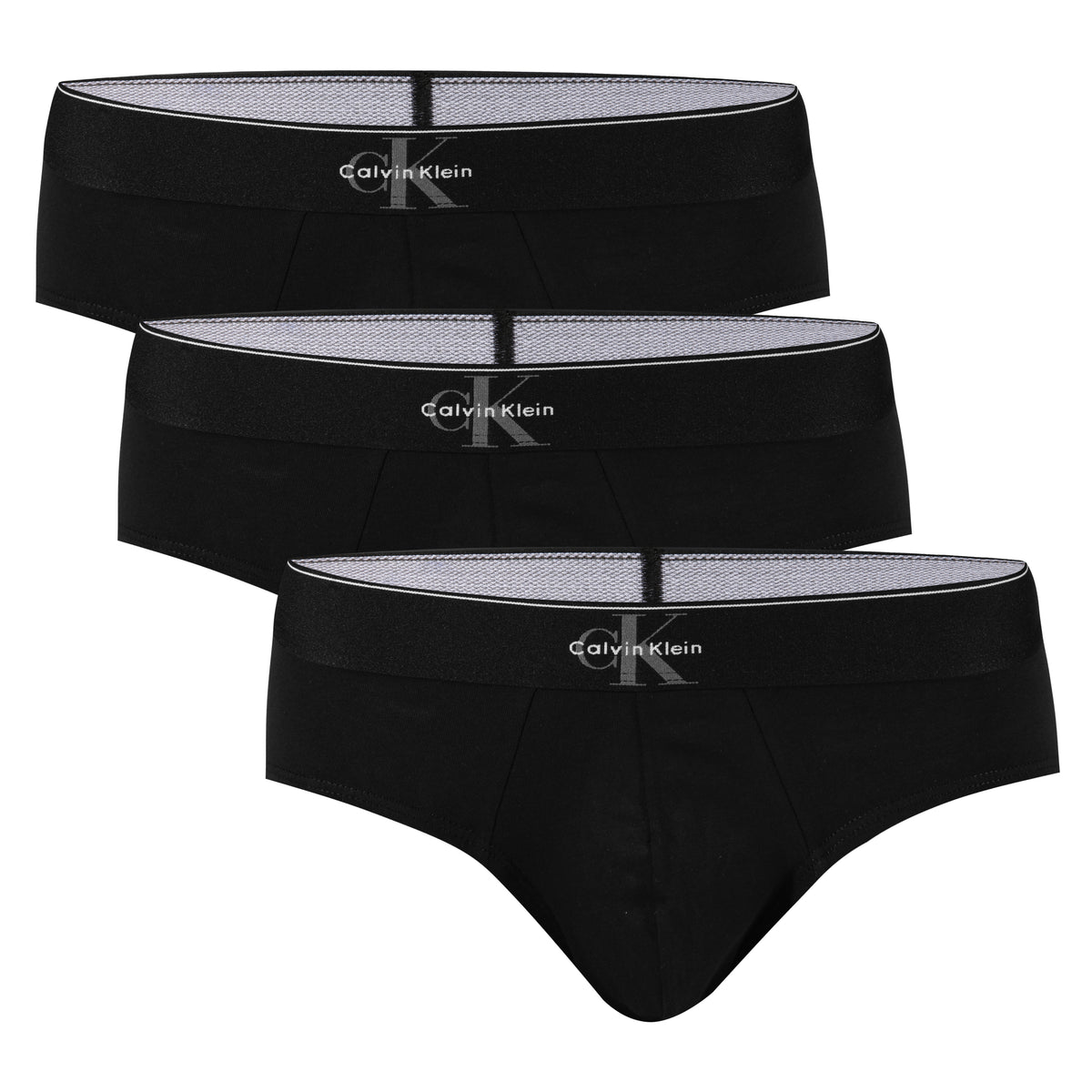 3 Pack CALVIN KLEIN Slips Cotton Stretch Briefs Baumwolle LV00NB4471 UB1 Schwarz