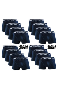 JACK & JONES Boxershorts Baumwolle Unterhose Unterwäsche Paket Boxer Dunkelblau