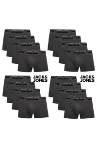 JACK & JONES Boxershorts Baumwolle Unterhose Unterwäsche Paket Boxer Graumeliert