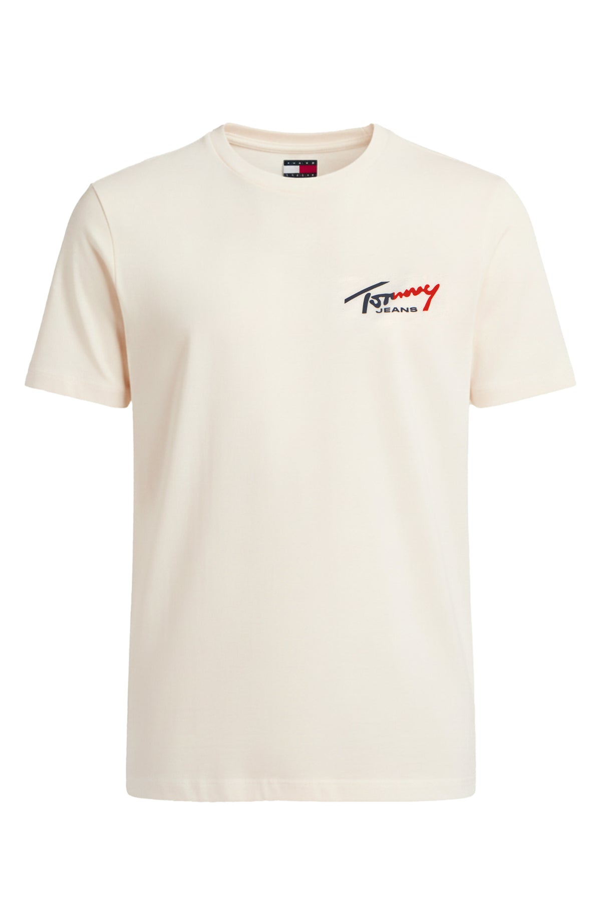 TOMMY HILFIGER T-Shirts Kurzarm Baumwolle TOMMY JEANS DM0DM22538 YBH Cremefarben