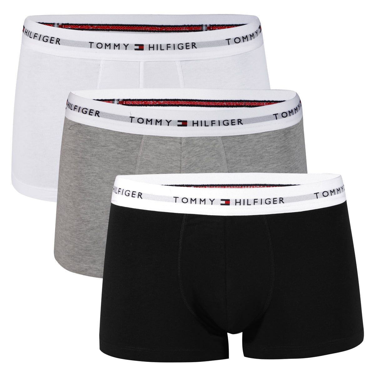 3er Pack TOMMY HILFIGER Boxershorts Low Rise Trunk Baumwolle UM0UM03752-0WL