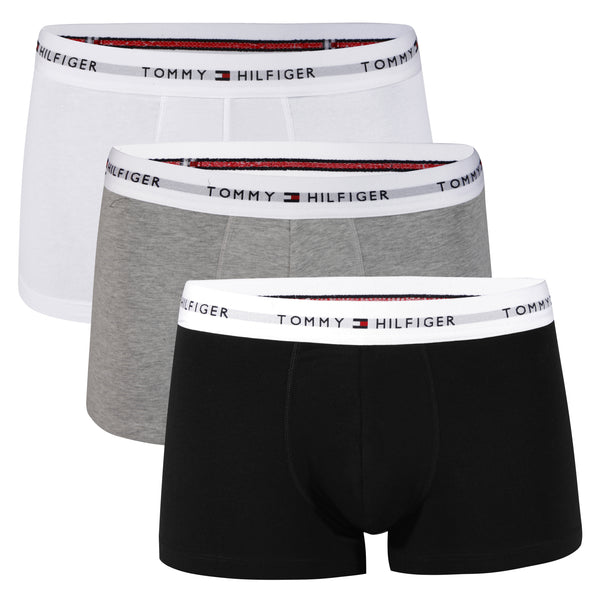 3er Pack TOMMY HILFIGER Boxershorts Low Rise Trunk Baumwolle UM0UM03752-0WL