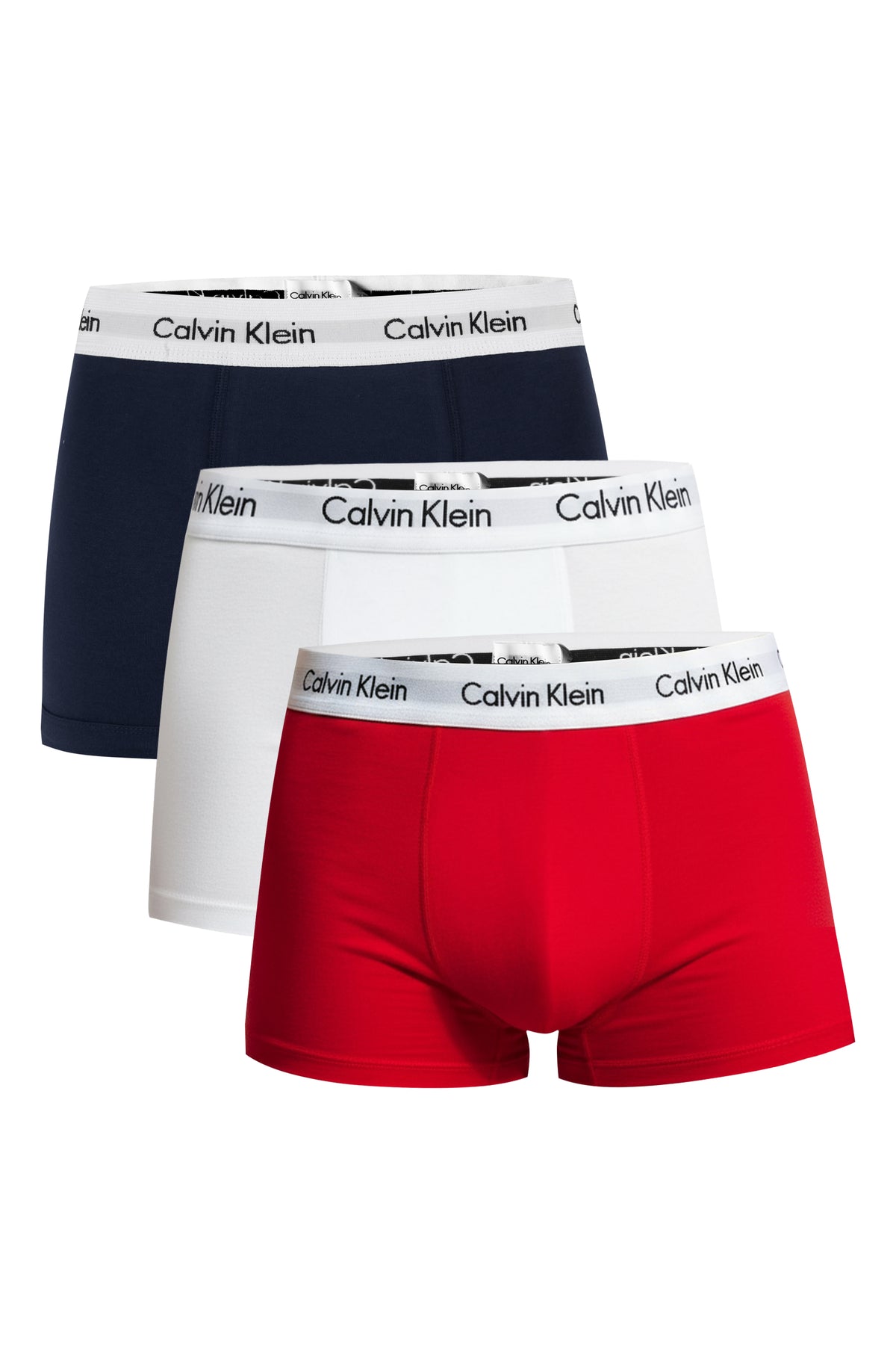 Calvin Klein 3er Pack Strecht Baumwolle Boxershorts Trunk U2662 I03