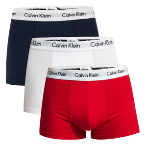 Calvin Klein 3er Pack Strecht Baumwolle Boxershorts Trunk U2662 I03