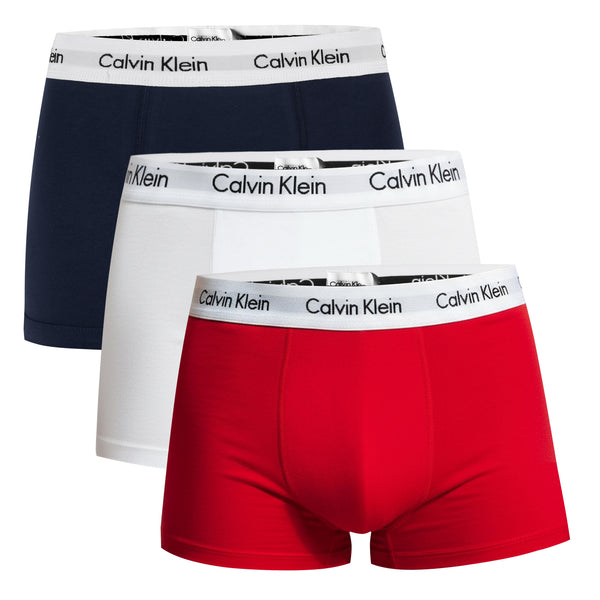 Calvin Klein 3er Pack Strecht Baumwolle Boxershorts Trunk U2662 I03