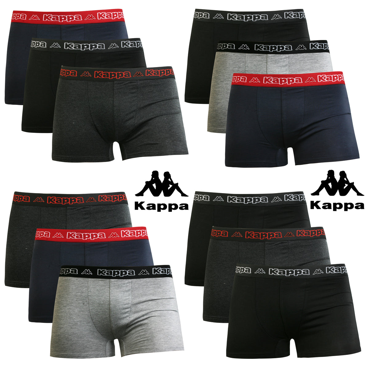 Kappa Boxershorts Retro Baumwolle Unterhose Unterwäsche Gemischt