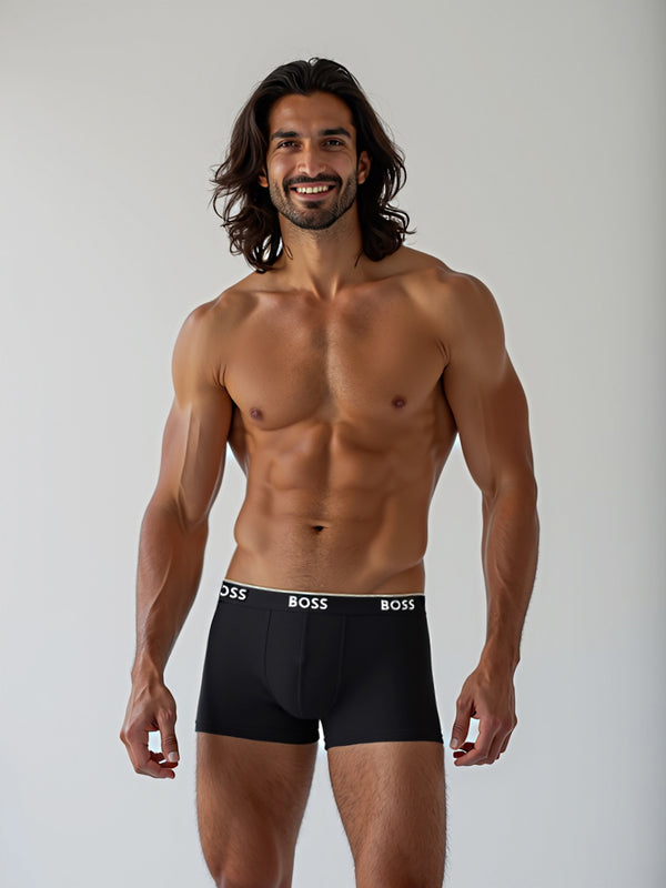 BOSS 3er Pack Boxershorts Cotton Stretch Baumwolle Elasthan 5274 Power NE001