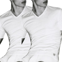 2er Pack Calvin Klein ONE T-Shirts Baumwolle Unterwäsche Unterhemd RUND-Neck