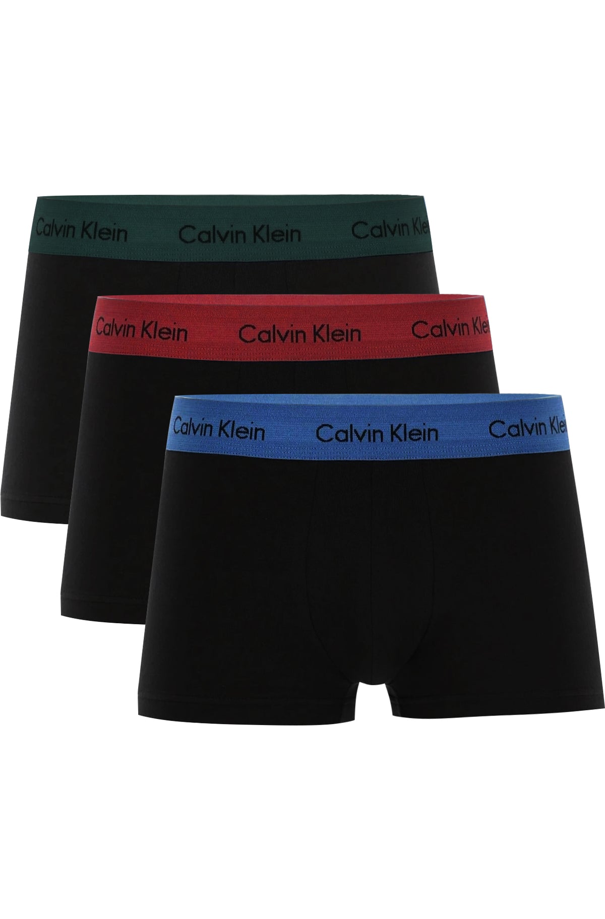 Calvin Klein 3er Pack Strecht Baumwolle Boxershorts Trunk U2664G BZP