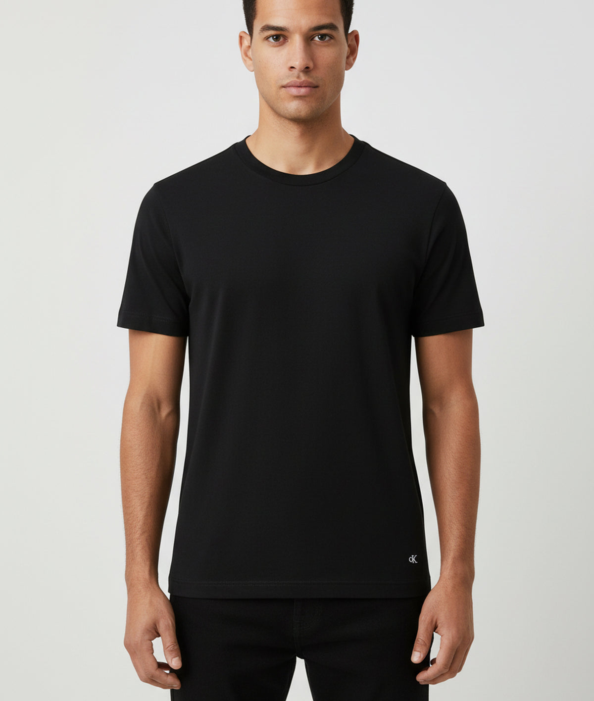 3er Pack CALVIN KLEIN Herren Kurzarm T-Shirts Rundhals Baumwolle LV00NB4051-001