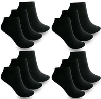 Sneacker Socken Freizeit Socken Herren Damen Baumwolle Schwarz Weiss YS