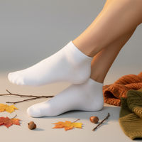 Sneacker Socken Freizeit Socken Herren Damen Baumwolle Schwarz Weiss YS