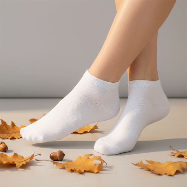 Sneacker Socken Freizeit Socken Baumwolle Weiss Schwarz Gemischt