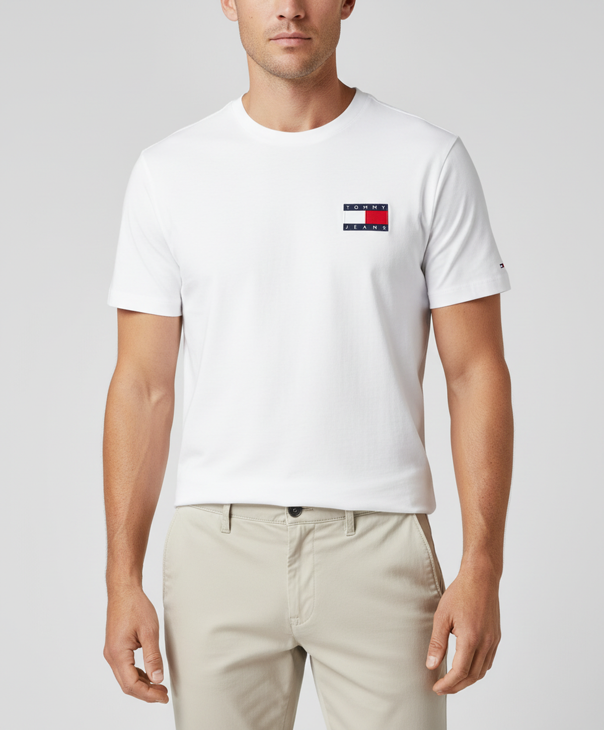 TOMMY HILFIGER T-Shirts Kurzarm Baumwolle TOMMY JEANS DM0DM20740 YBR Weiß