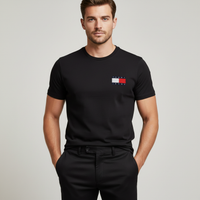TOMMY HILFIGER T-Shirts Kurzarm Baumwolle TOMMY JEANS DM0DM20740 BDS Schwarz